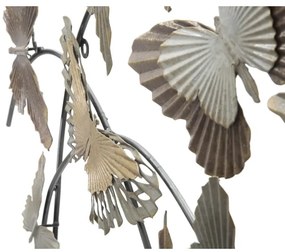 Pannello decorativo in ferro trama farfalle 118x3x52 cm Butterfly