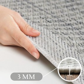 Tappeto grigio rotondo per esterni ø 160 cm Giza - Ayyildiz Carpets