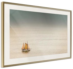 Poster  Lonely Cruise  Cornice Quadri Cornice d'oro con passe-partout, Larghezza x Altezza Home decor 90x60