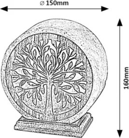 Rabalux 76009 - Lampada da tavolo IGDRASIL 1xE14/15W/230V