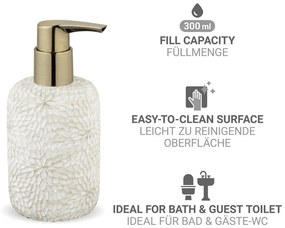 Dispenser per sapone bianco in poliresina 300 ml Montalfano – Wenko