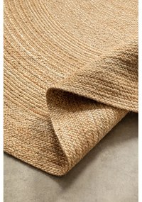 Tappeto rotondo di colore naturale in iuta reversibile ø 100 cm Braided Gold – Hanse Home