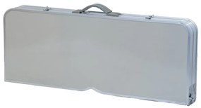 Tavolo da campeggio pieghevole con chairs bianco/cromo