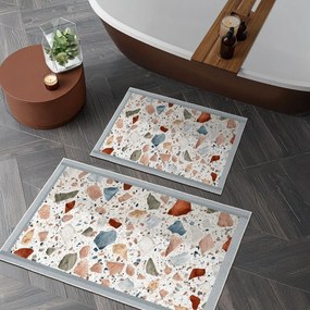 Set di tappetini per il bagno 2 pz 60x100 cm – Foutastic