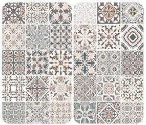 WENKO 53904100 - Coperchio per piano cottura 30x52 cm multicolore/grigio/trasparente