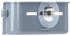 Mensola angolare blu per il bagno in plastica riciclata senza foratura Flex - Umbra