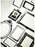 Studio Lisa Bengtsson Carta da parati Familjen - Black