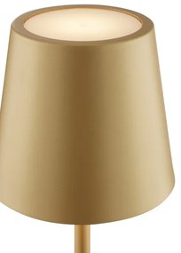 Brilliant - Lampada da tavolo LED ricaricabile dimmerabile a sfioramento ELORA LED/2,5W/5V 2700K IP44 dorata