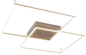 Lucande - Mirac LED Plafoniera 2700lm Acciaio Lucande