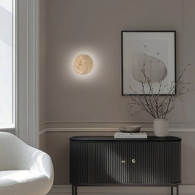 Applique da parete Ring M Nowodvorski Lighting, Ottone / Oro, Soggiorno / Sala da pranzo, Legno, Moderno, Applique