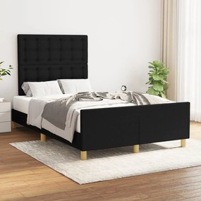 Giroletto Senza Materasso Nero 120x200 Cm Tessuto /