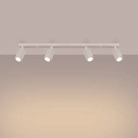 Sollux SL.1603 - Faretto KARBON 4xGU10/10W/230V color crema