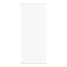 Pannello per porta d'ingresso P001 pellicolato pvc frassino bianco L 92  x H 210.5 cm, Sp 6 mm apertura reversibile