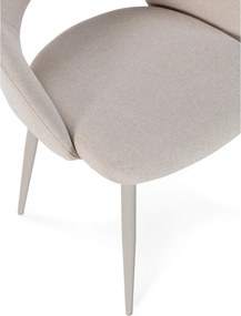 Sedie da pranzo in set beige in imbottito 2 pz Lia – Marckeric