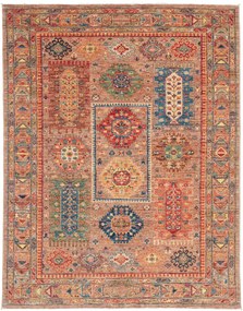 Samarkand Tappeto orientale 190x150 Marrone (Pakistan) Annodato A Mano