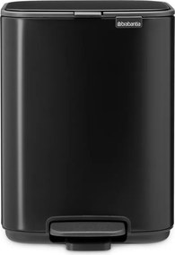 Cestino per la spazzatura nero opaco in acciaio con pedale 4 l Bo – Brabantia