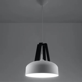 Sollux SL.0387 - Lampadario a sospensione con filo CASCO 1xE27/60W/230V diametro 30 cm