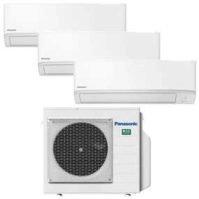 Condizionatore a muro multisplit PANASONIC TRIAL RZ WIFI NANOEX 9 + 9 + 12 19000 BTU classe raffreddamento A++, bianco