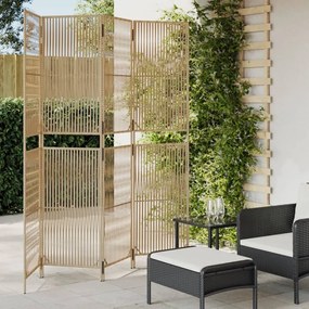 Divisorio Per Ambienti A 4 Pannelli Beige İn Polyrattan /