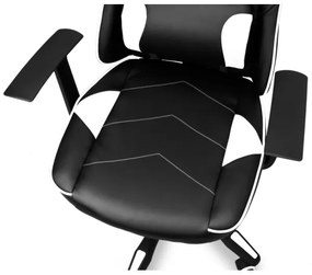 CONNECT IT CGC-0700-WH - Sedia gaming LeMans Pro nero/bianco