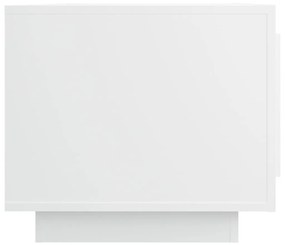 Tavolino da salotto bianco 102x50x45 cm in legno compensato