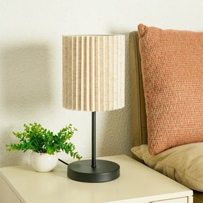 Brilagi - Lampada da tavolo NORDIC WAVE 1xE27/15W/230V lino/nero