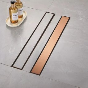 Scarico lineare Neox brush copper 90