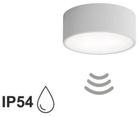 Plafoniera da bagno con sensore CLEO 1xE27/24W/230V Ø 20 cm IP54 grigia