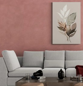 Quadro su tela – Foglie minimaliste