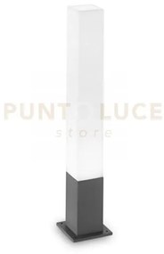 Edo paletto quadrato antracite 1 luce attacco gx53 antracite h.80cm