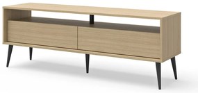 Tavolo TV in rovere di colore naturale 150x54 cm Lake - TemaHome