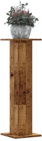 Supporti Per Piante 2 Pz Legno Vecchio 30x30x95 Cm Truciolato /