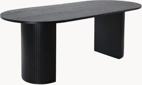 Tavolo ovale in legno Bianca, 200 x 90 cm