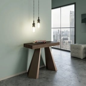 Consolle allungabile DIAMANTE 90x40/300 cm Noce telaio orso