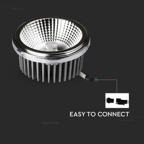 LED Faretto da incasso LED/20W/230V 6400K diametro 11 cm cromo lucido