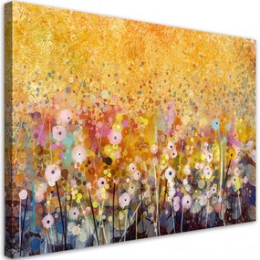 Quadro su tela, Flowers Meadow Nature  Dimensioni Tappeti 60x40