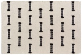 Tappeto lavabile crema 50x80 cm Juline - douceur d'intérieur