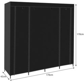 Armadio tessile 170 x 170 x 42 cm