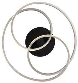 Globo 67183-40N - Lampadario a plafone LED GLYXAR LED/40W/230V cromo/nero