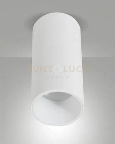 Ray plafoniera bianca cilindrica a led 15w 3000k 1440lm