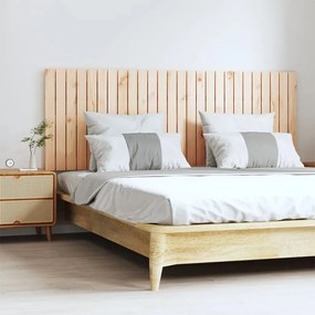 Testiera Da Parete 166x3x60 Cm İn Legno Massello Di Pino /