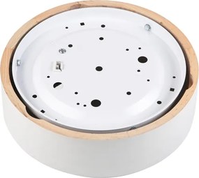 Plafoniera NATURAL 1xE27/15W/230V diam. 27,5 cm pino/bianco