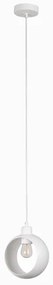 Duolla - Lampada a sospensione su cavo IRONLINE 1xE27/15W/230V bianco