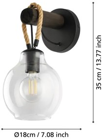 Eglo 43619 - Applique RODING 1xE27/40W/230V