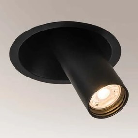 Shilo 7804 - Faretto da incasso YAKUMO 1xGU10//MR11/15W/230V nero