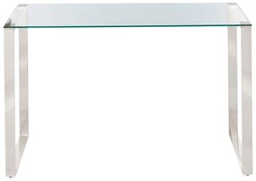 Tavolino consolle vetro temperato trasparente 120 x 40 cm TILON Beliani