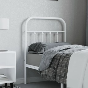Testiera İn Metallo Bianco 75 Cm /