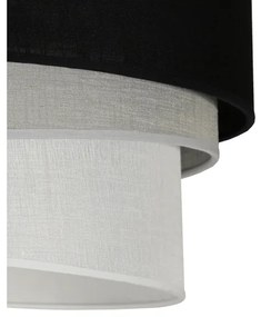 Duolla - Lampadario a plafone TRIO 1xE27/15W/230V diametro 45 cm nero/grigio/bianco