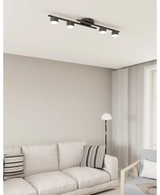 Lampada da soffitto in acciaio FRAGMENT 4 da interno 4xGX53 Colore del corpo Nero