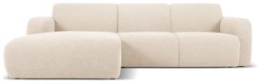 Divano angolare beige in tessuto bouclé (angolo sinistro) Molino - Micadoni Home